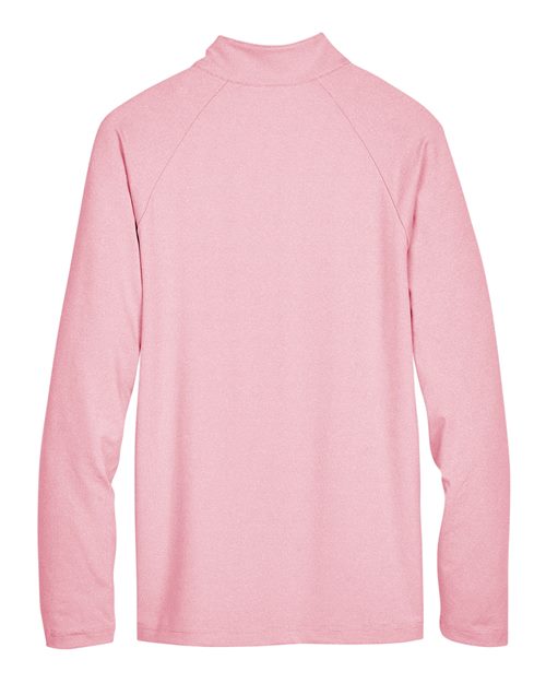 Devon & Jones Men's CrownLux Performance® Clubhouse Micro-Stripe Quarter-Zip Pullover DG480