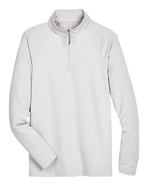 Devon & Jones Men's CrownLux Performance® Clubhouse Micro-Stripe Quarter-Zip Pullover DG480