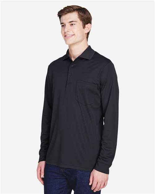 CORE365 Men's Pinnacle Performance Long Sleeve Piqué Polo with Pocket 88192P