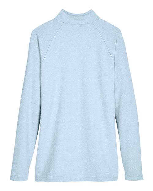 Devon & Jones Women's CrownLux Performance® Clubhouse Micro-Stripe Quarter-Zip Pullover DG480W