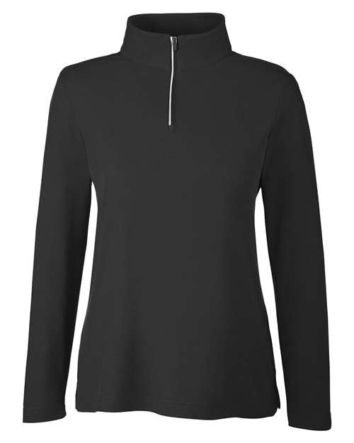 CORE365 Women's Fusion ChromaSoft™ Pique Quarter-Zip Pullover CE405W