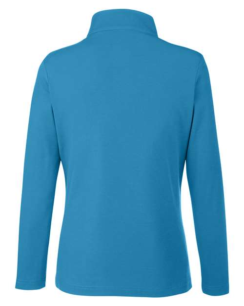CORE365 Women's Fusion ChromaSoft™ Pique Quarter-Zip Pullover CE405W