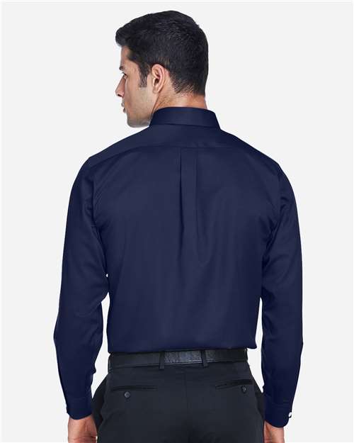Devon & Jones Men's Crown Collection® Solid Stretch Twill Woven Dress Shirt DG530