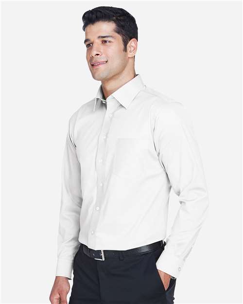 Devon & Jones Men's Crown Collection® Solid Stretch Twill Woven Dress Shirt DG530