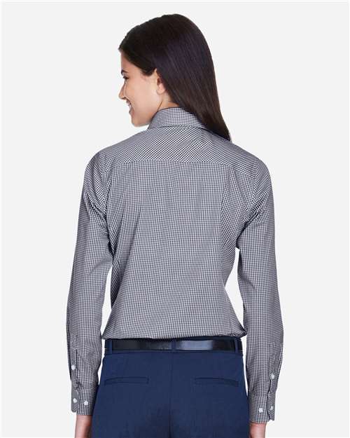 Devon & Jones Women's Crown Collection® Gingham Check Woven Dress Shirt D640W