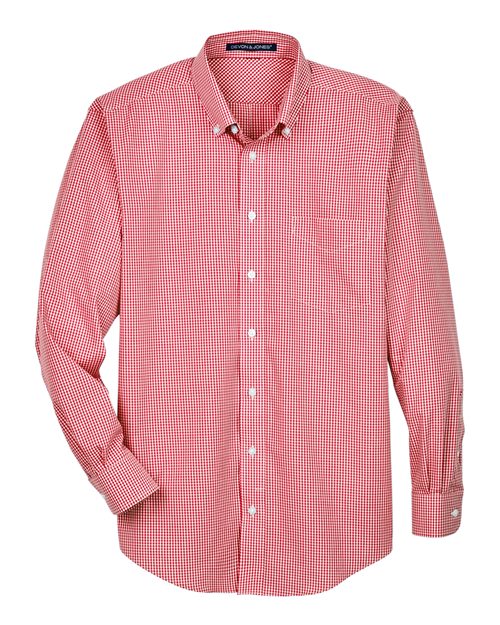 Devon & Jones Men's Crown Collection® Gingham Check Woven Dress Shirt D640