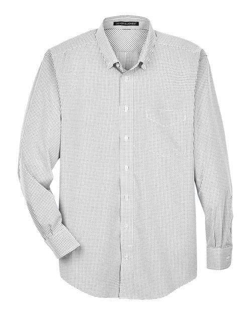 Devon & Jones Men's Crown Collection® Gingham Check Woven Dress Shirt D640
