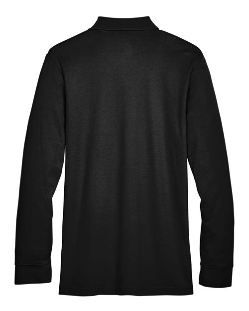 Devon & Jones Men's CrownLux Performance® Plaited Long Sleeve Polo DG20L
