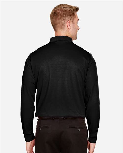 Devon & Jones Men's CrownLux Performance® Plaited Long Sleeve Polo DG20L