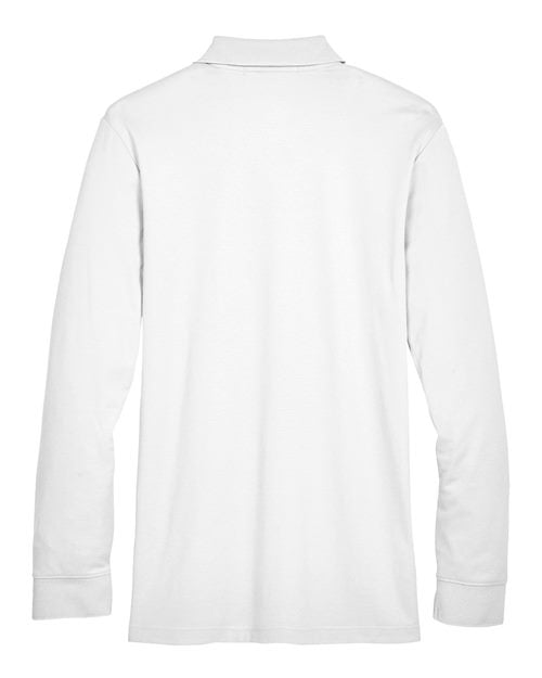 Devon & Jones Men's CrownLux Performance® Plaited Long Sleeve Polo DG20L
