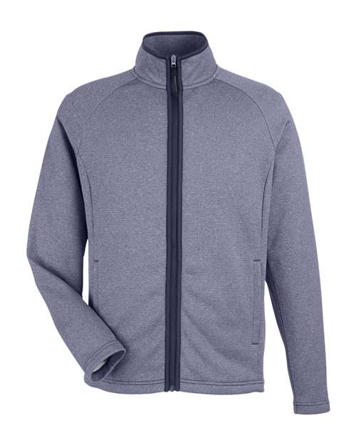 CORE365 Men's Venture Heathered Stripe Full-Zip Jacket CE72