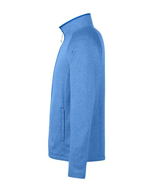 CORE365 Men's Venture Heathered Stripe Full-Zip Jacket CE72