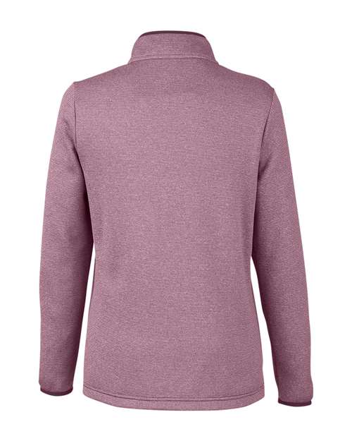 CORE365 Women's Venture Heathered Stripe Quarter-Zip Pullover CE73W