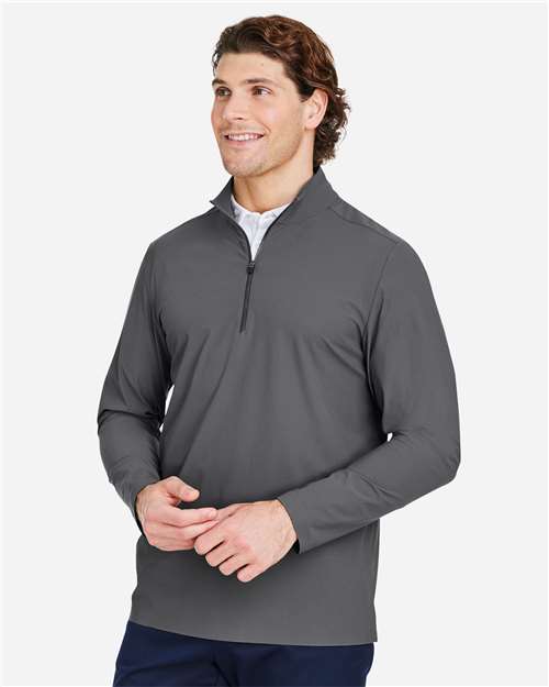 Devon & Jones Men's CrownLux Performance® Windsor Welded Quarter-Zip Pullover DG410