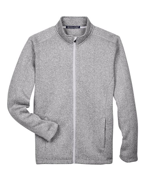 Devon & Jones Men's Bristol Full-Zip Sweater Fleece Jacket DG793