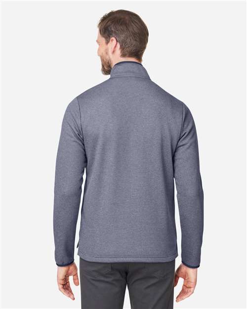 CORE365 Men's Venture Heathered Stripe Quarter-Zip Pullover CE73