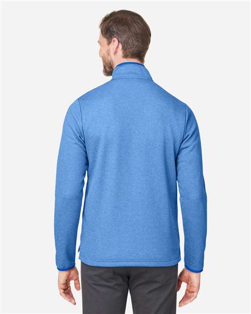 CORE365 Men's Venture Heathered Stripe Quarter-Zip Pullover CE73