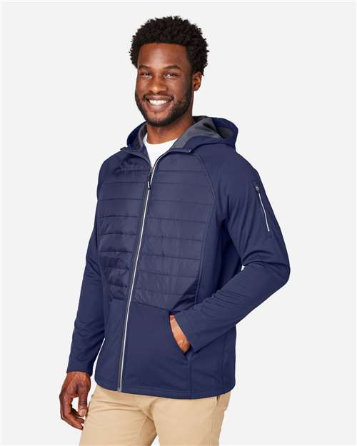 CORE365 Unisex Techno Lite Hybrid Hooded Jacket CE808