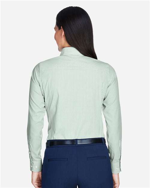 Devon & Jones Women's Crown Collection® Banker Stripe Woven Dress Shirt D645W