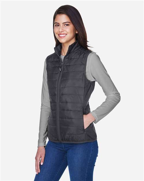CORE365 Women's Prevail Packable Puffer Vest CE702W