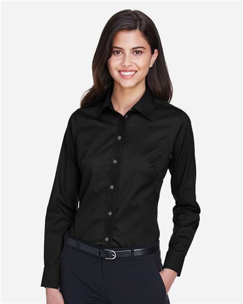 Devon & Jones Women's Crown Collection® Solid Stretch Twill Woven Dress Shirt DG530W