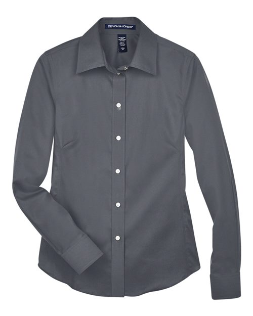 Devon & Jones Women's Crown Collection® Solid Stretch Twill Woven Dress Shirt DG530W