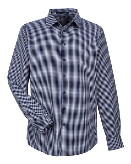Devon & Jones Men's CrownLux Performance® Tonal Mini Check Woven Dress Shirt DG535