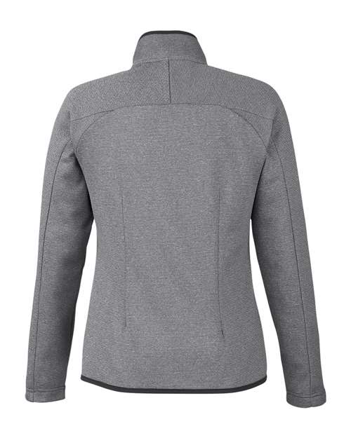 CORE365 Women's Venture Heathered Stripe Full-Zip Jacket CE72W
