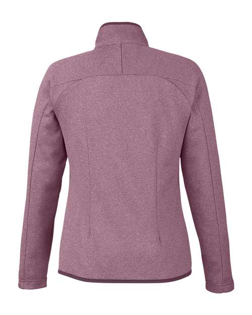 CORE365 Women's Venture Heathered Stripe Full-Zip Jacket CE72W