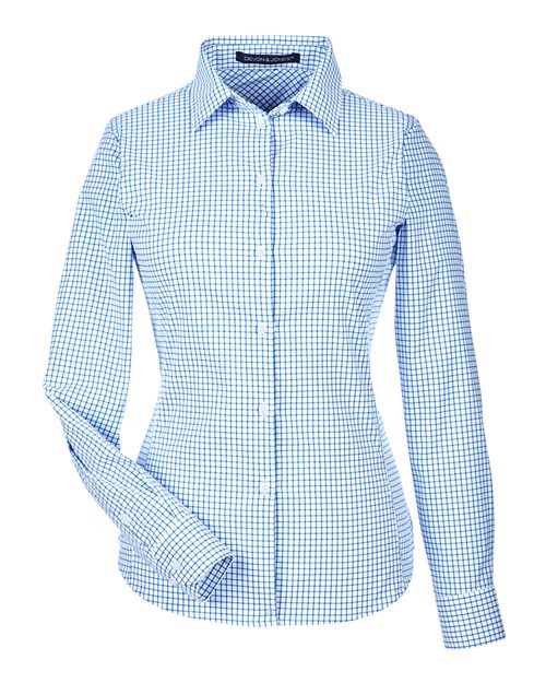 Devon & Jones Women's CrownLux Performance® Micro Windowpane Woven Dress Shirt DG540W