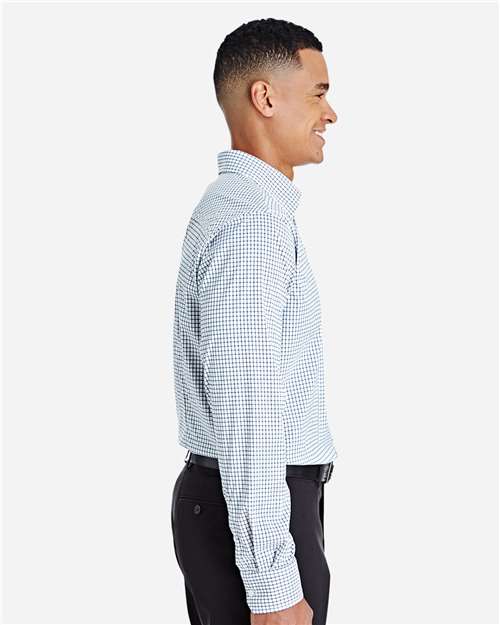 Devon & Jones Men's CrownLux Performance® Micro Windowpane Woven Dress Shirt DG540
