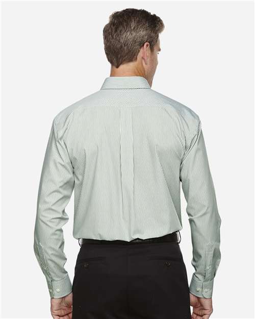 Devon & Jones Men's Crown Collection® Banker Stripe Woven Dress Shirt D645
