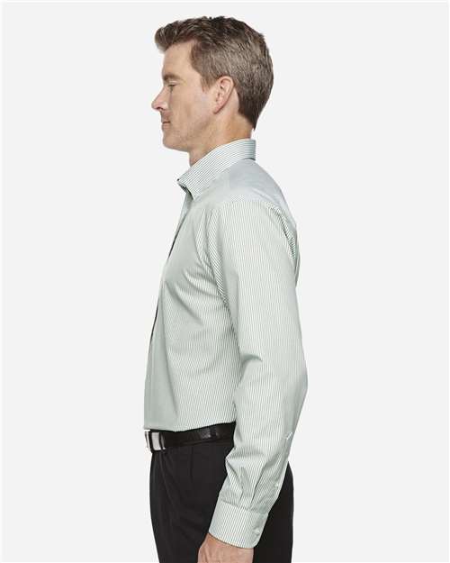 Devon & Jones Men's Crown Collection® Banker Stripe Woven Dress Shirt D645