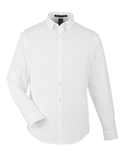 Devon & Jones Men's CrownLux Performance® Spencer Poplin Dress Shirt DG505