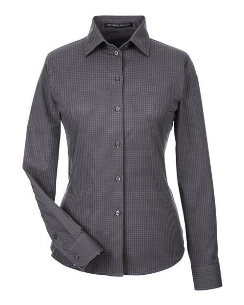 Devon & Jones Women's CrownLux Performance® Tonal Mini Check Woven Dress Shirt DG535W