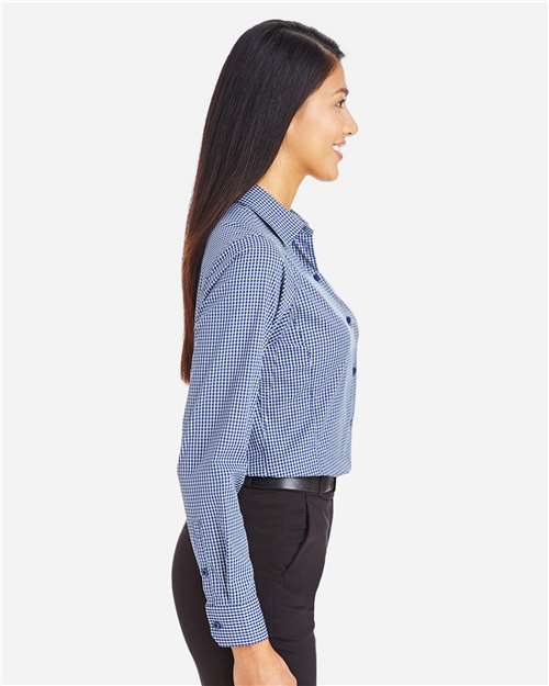 Devon & Jones Women's CrownLux Performance® Tonal Mini Check Woven Dress Shirt DG535W