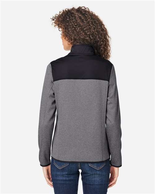 CORE365 Women's Venture Heathered Stripe Hybrid Jacket CE74W