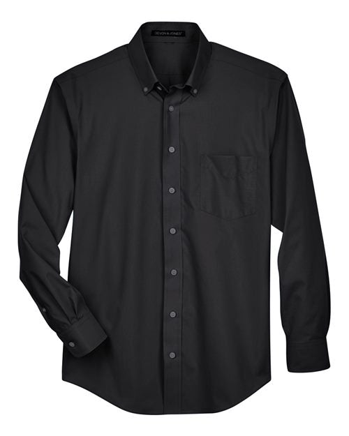 Devon & Jones Men's Tall Crown Collection® Broadcloth Woven Dress Shirt D620T