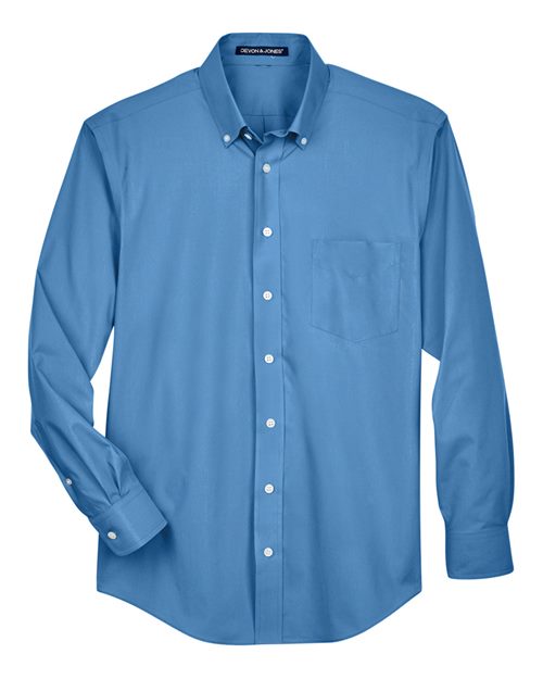 Devon & Jones Men's Tall Crown Collection® Broadcloth Woven Dress Shirt D620T