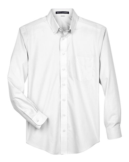Devon & Jones Men's Tall Crown Collection® Broadcloth Woven Dress Shirt D620T