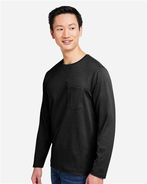 Harriton Unisex Charge Snag and Soil Protect Long Sleeve T-Shirt M118L