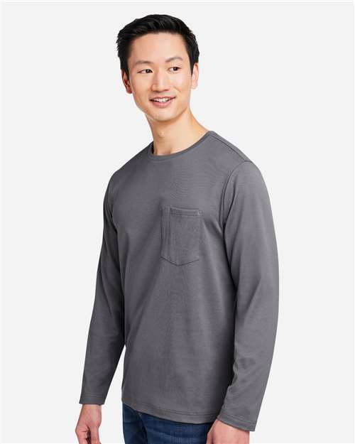 Harriton Unisex Charge Snag and Soil Protect Long Sleeve T-Shirt M118L