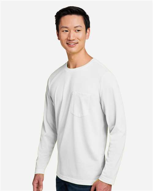Harriton Unisex Charge Snag and Soil Protect Long Sleeve T-Shirt M118L