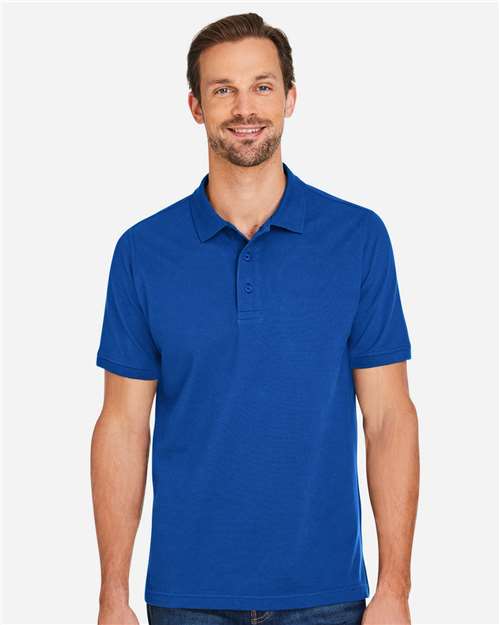 Harriton Men's Valiant Cotton Snag Protect Polo M205