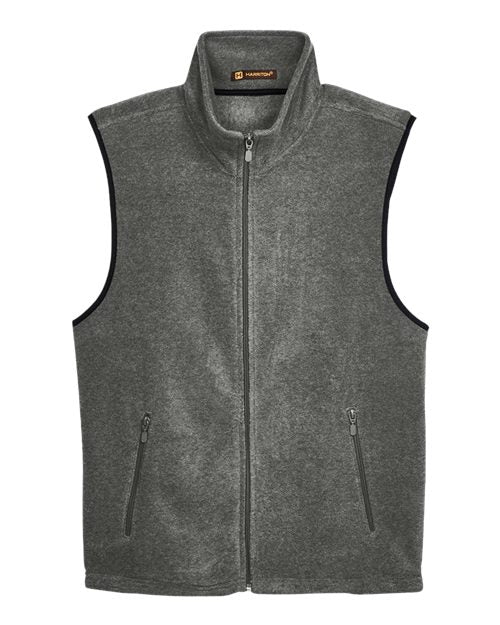 Harriton Unisex Fleece Full-Zip Vest M985