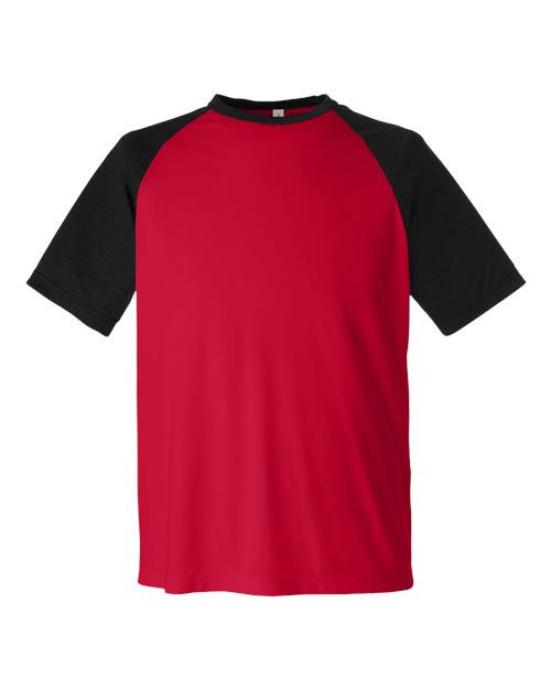 Team 365 Unisex Zone Colorblock Raglan T-Shirt TT62