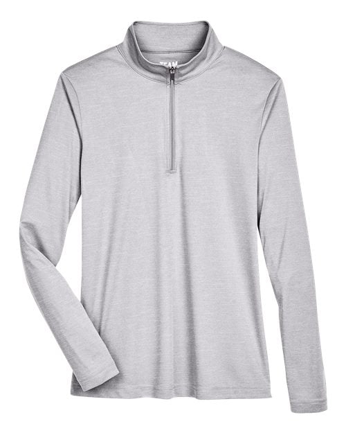 Team 365 Women's Zone Sonic Heather Performance Quarter-Zip Pullover TT31HW