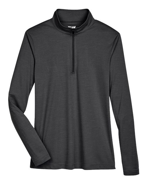 Team 365 Women's Zone Sonic Heather Performance Quarter-Zip Pullover TT31HW