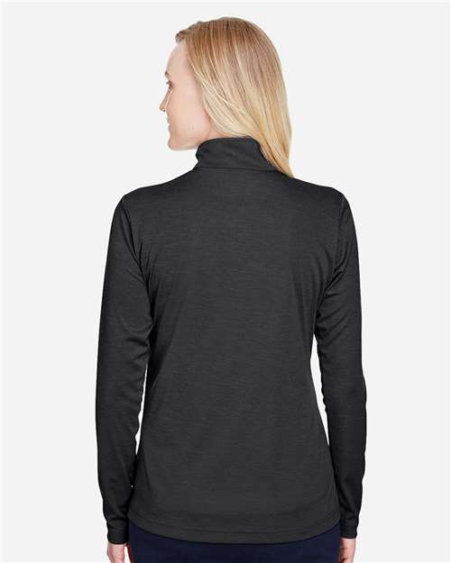 Team 365 Women's Zone Sonic Heather Performance Quarter-Zip Pullover TT31HW