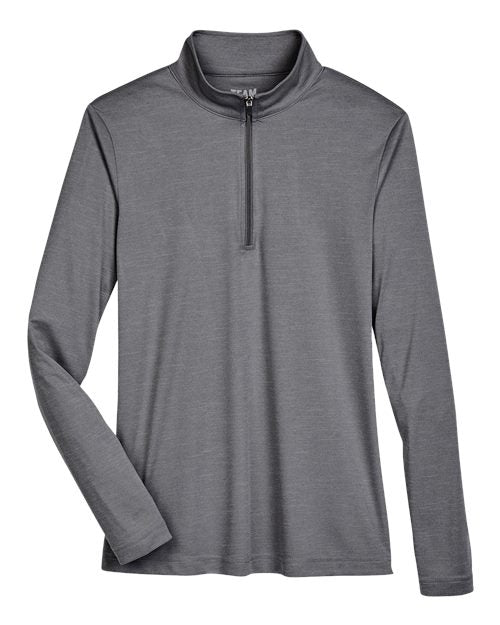 Team 365 Women's Zone Sonic Heather Performance Quarter-Zip Pullover TT31HW